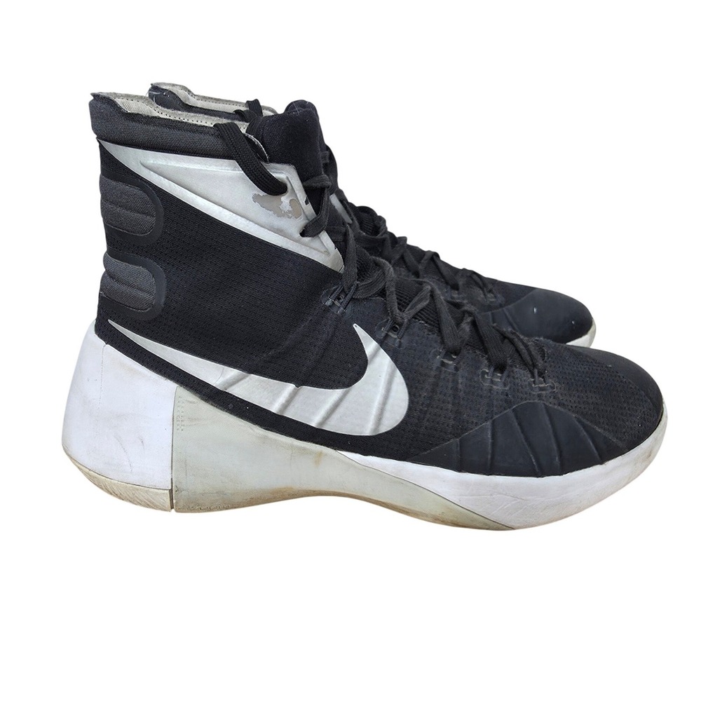 Nike Hyperdunk 2015 Basketball Shoes Womens 11 Black Metallic Silver 749885-001